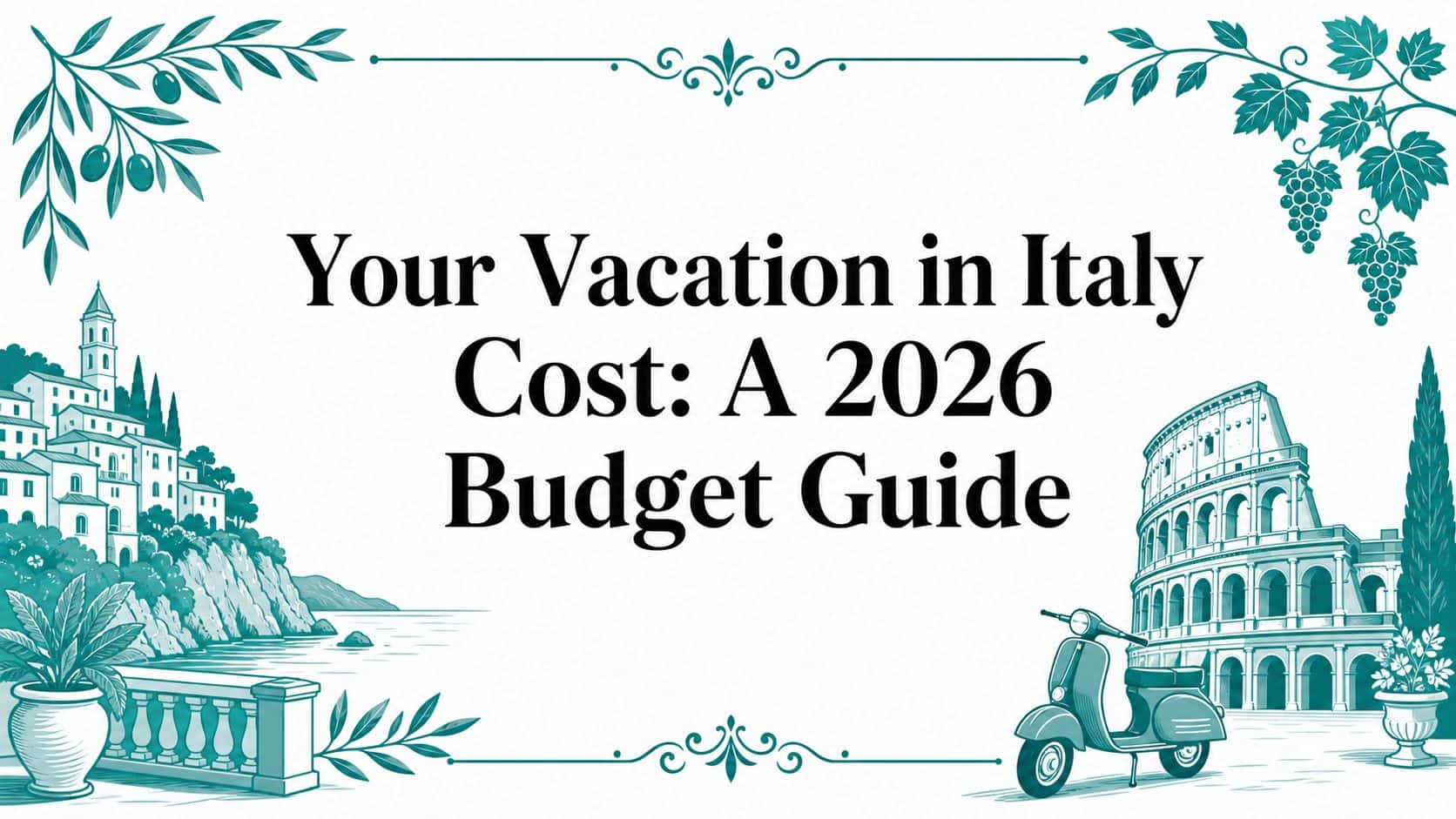 Your Vacation in Italy Cost: A 2026 Budget Guide