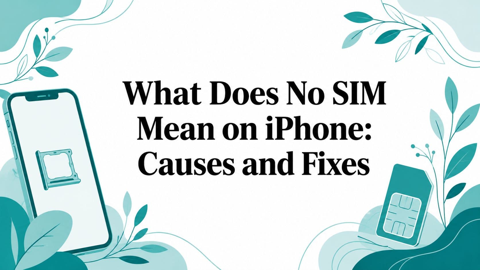 What Does No SIM Mean on iPhone: Causes and Fixes