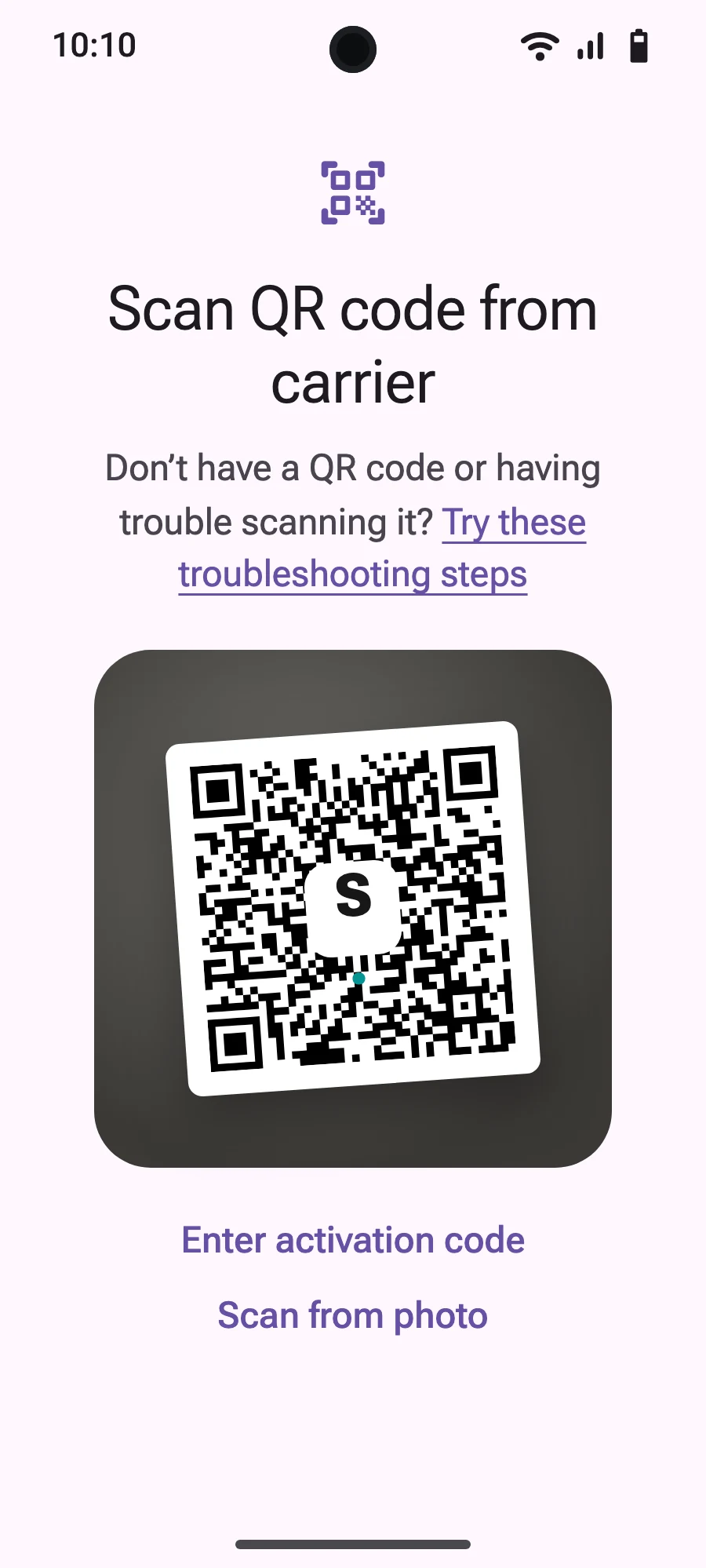 Scan the QR code we email you after purchase (it's also in your account), then confirm.