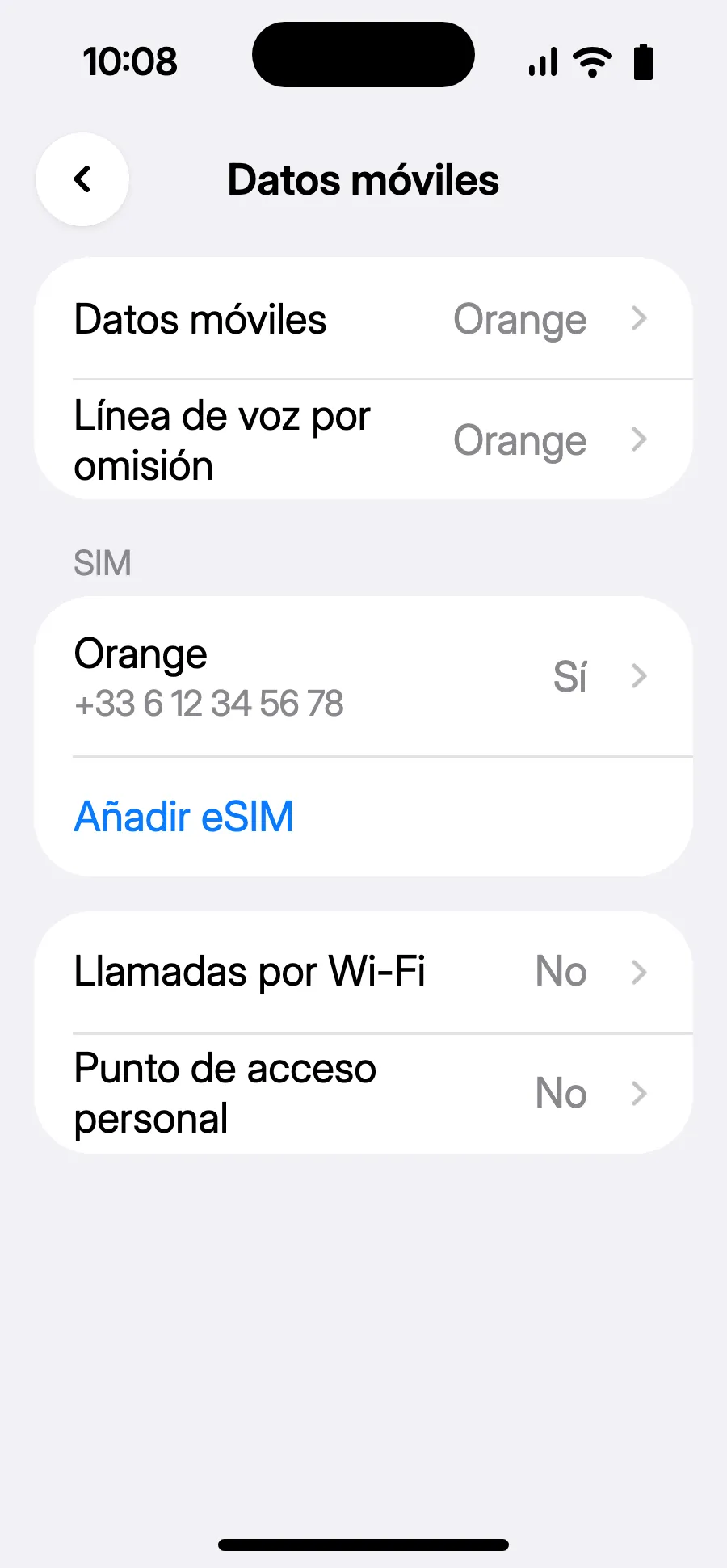 Toca «Añadir eSIM».