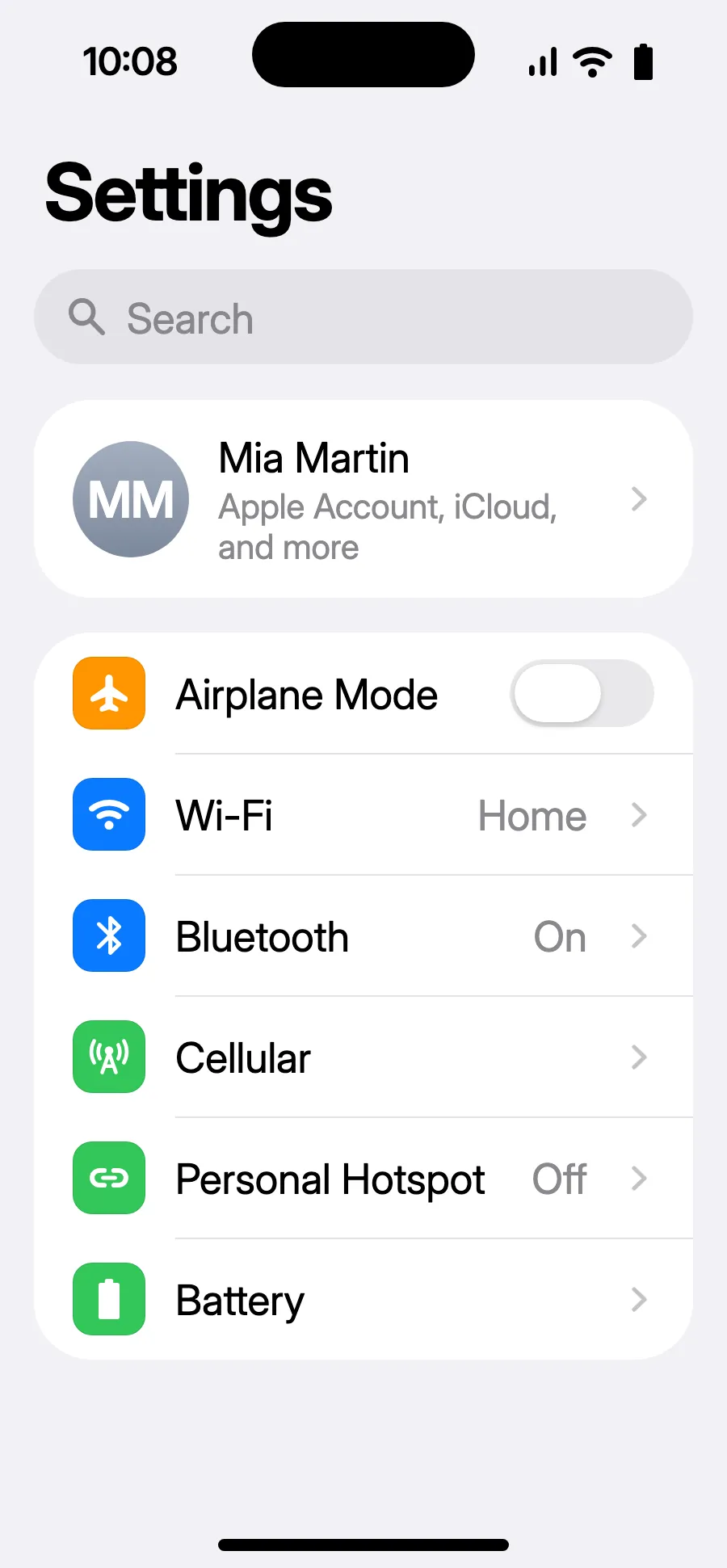 Buksan ang Settings, pagkatapos ang Cellular.