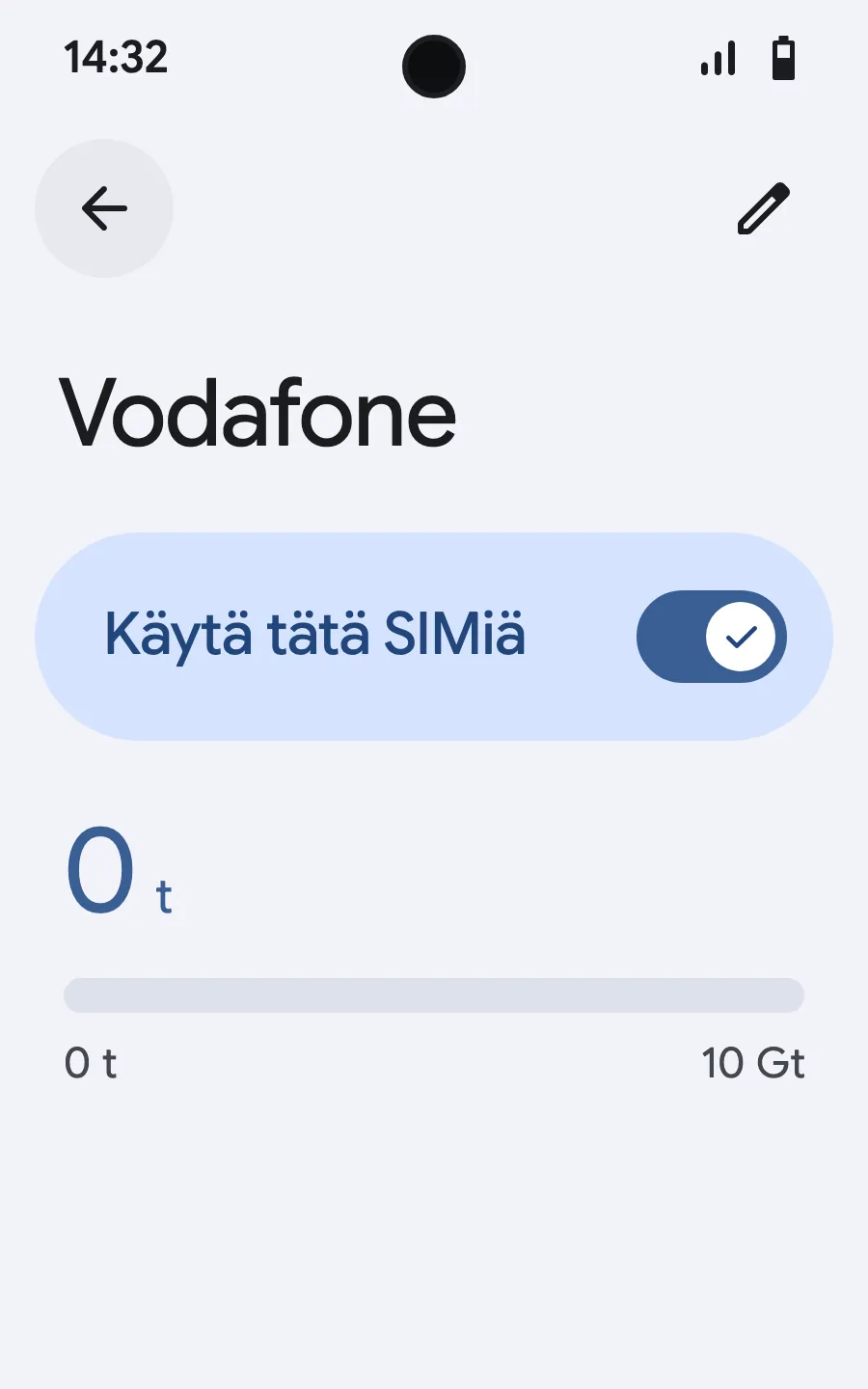 Perillä avaa uusi eSIM (se on nimetty paikallisen tai kumppanioperaattorin mukaan) ja laita ”Käytä tätä SIMiä” päälle.