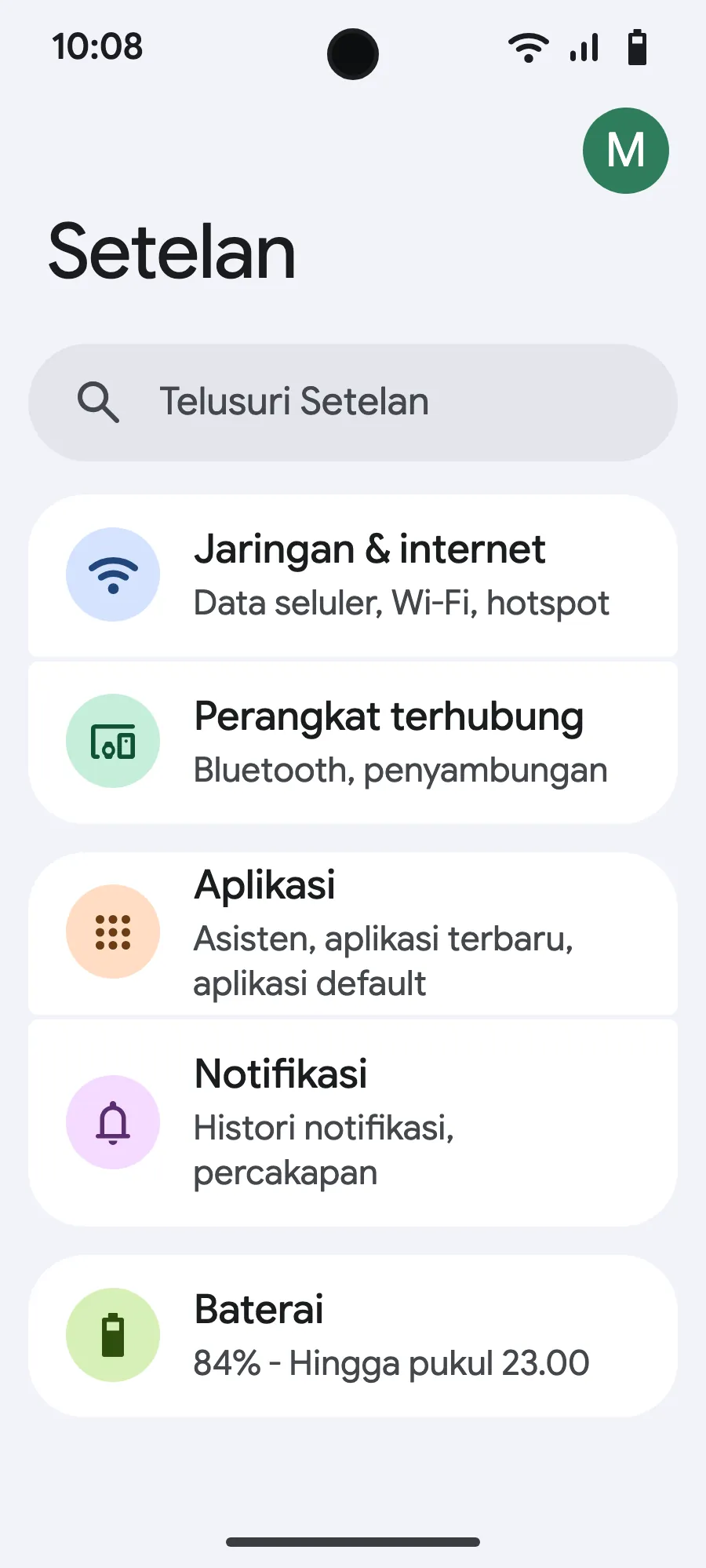 Buka Pengaturan, lalu Jaringan & internet.