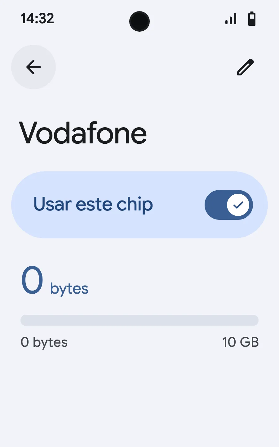Ao chegar, abra seu novo eSIM (ele tem o nome de uma operadora local ou parceira) e ative “Usar este chip”.