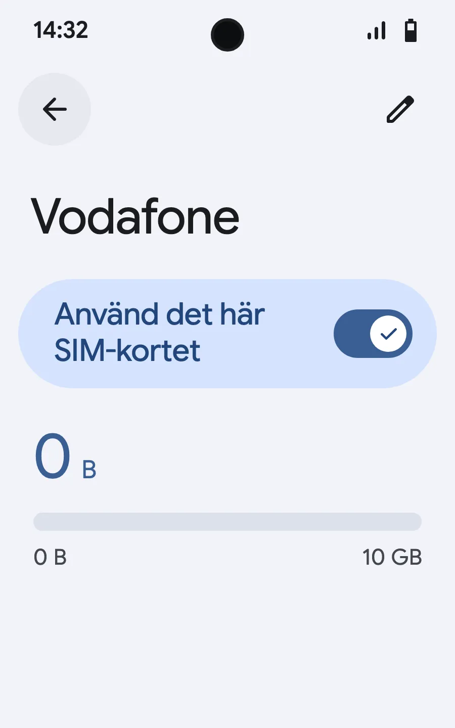 När du landar, öppna ditt nya eSIM (det har namnet på en lokal operatör eller partneroperatör) och slå på ”Använd det här SIM-kortet”.