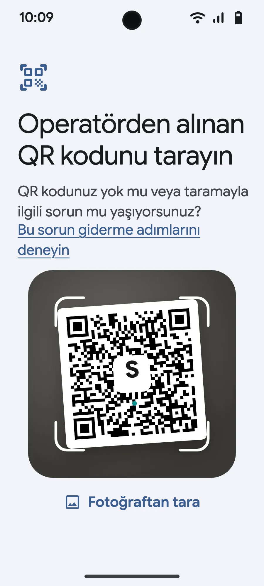 Satın aldıktan sonra sana e-postayla gönderdiğimiz QR kodunu tara (hesabında da bulabilirsin) ve onayla.