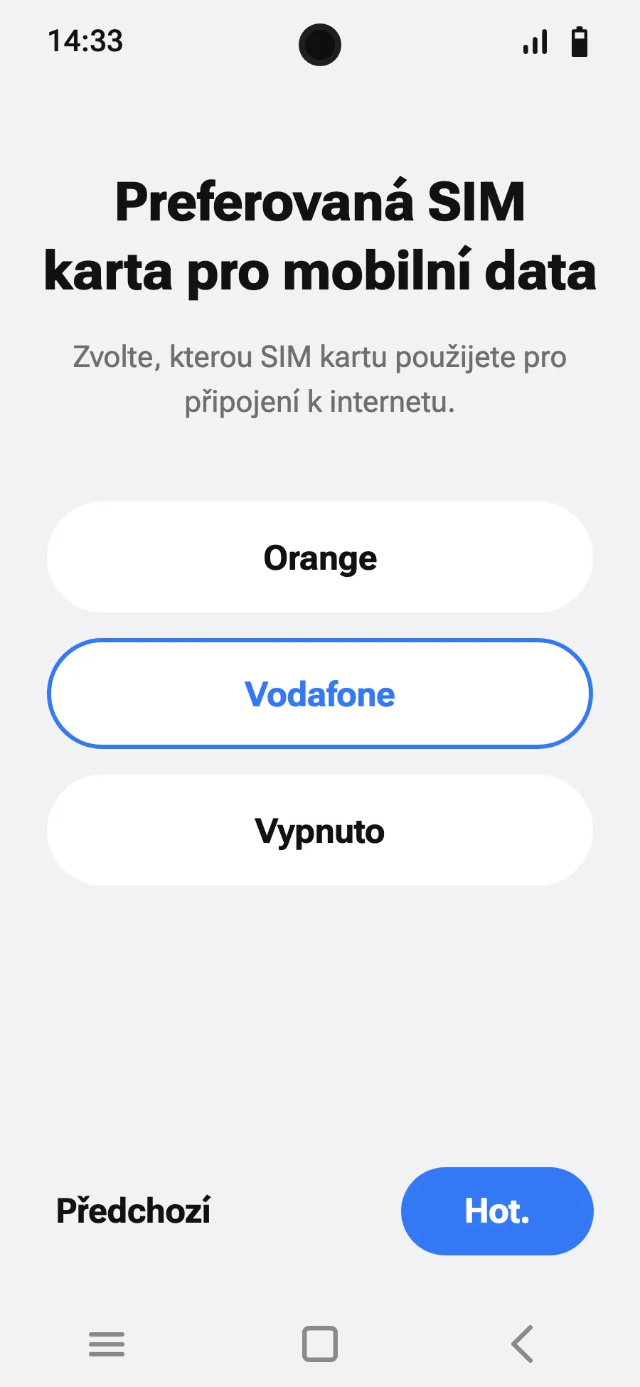 Pro mobilní data vyber novou eSIM.