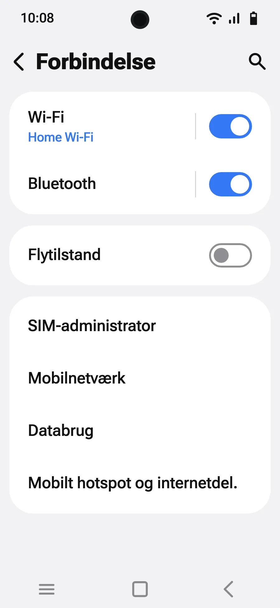 Tryk på “SIM-administrator”.