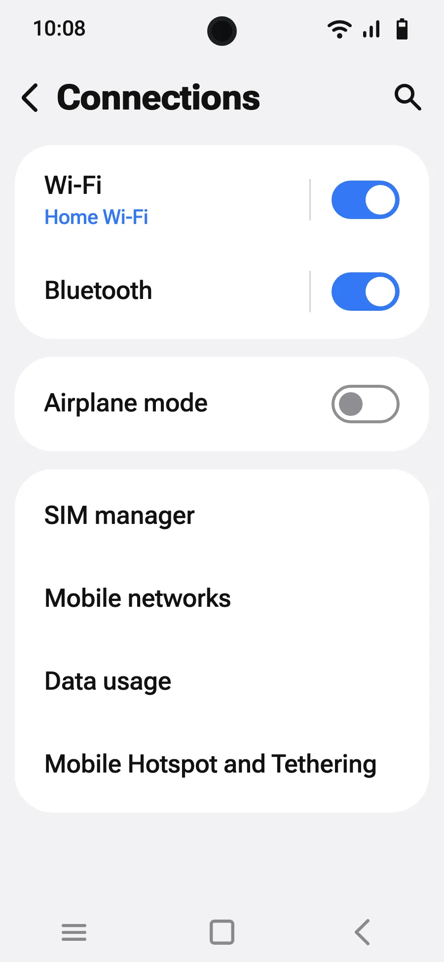 Tap “SIM manager”.