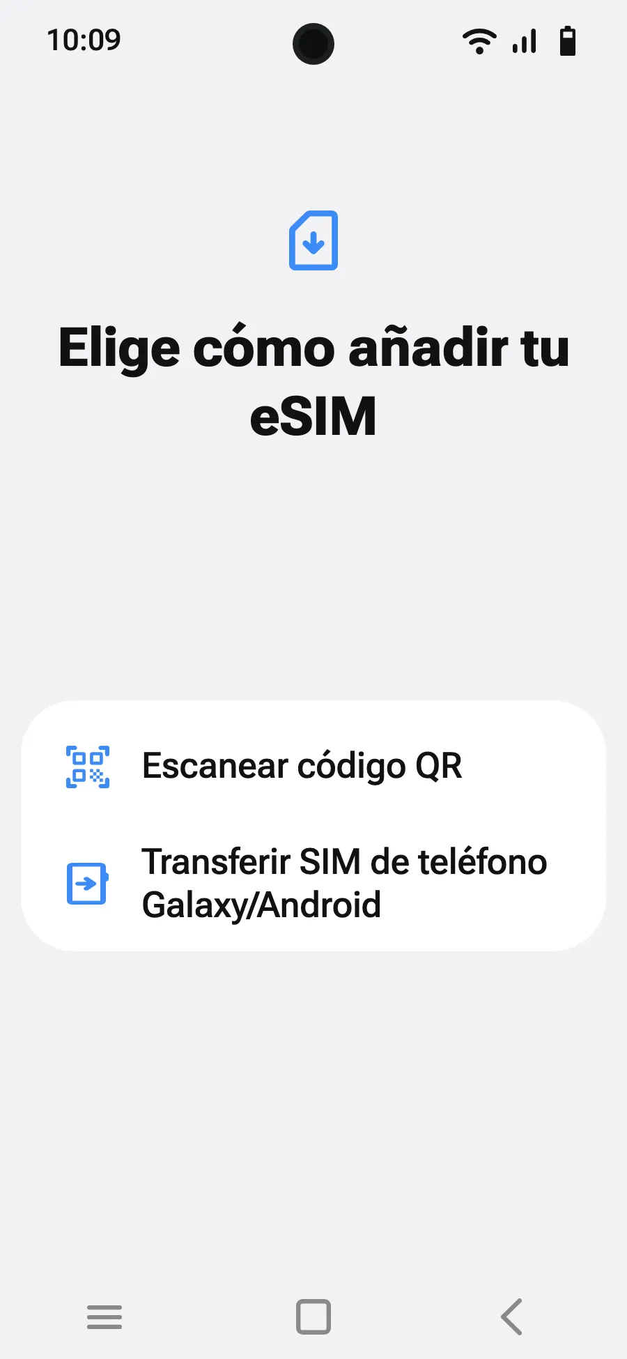 Elige «Escanear código QR».