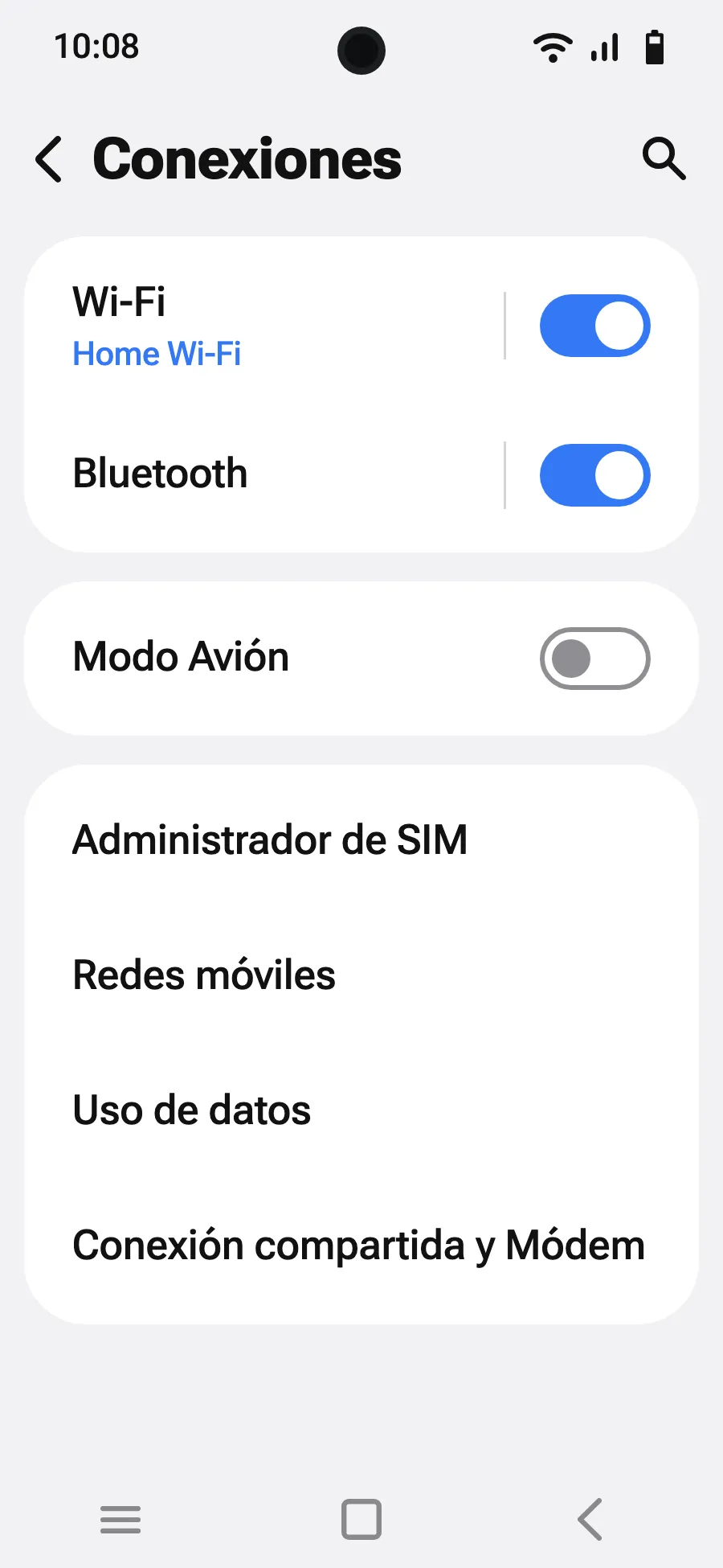 Toca «Administrador de SIM».