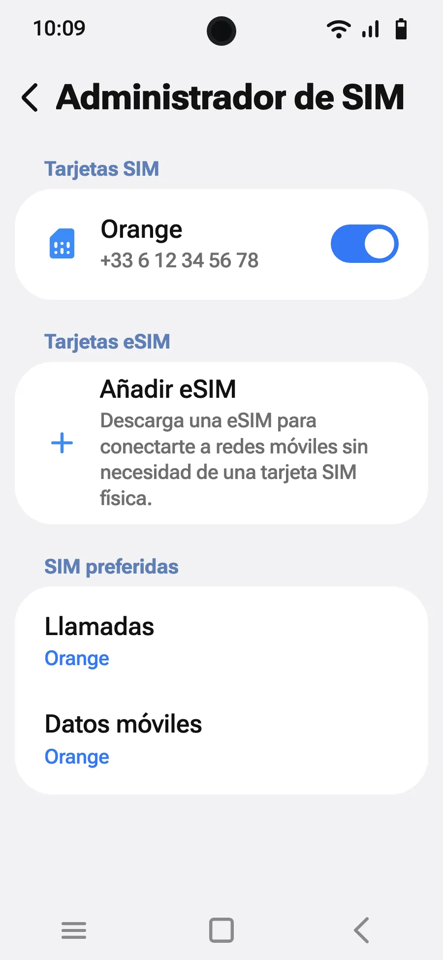Toca «Añadir eSIM».