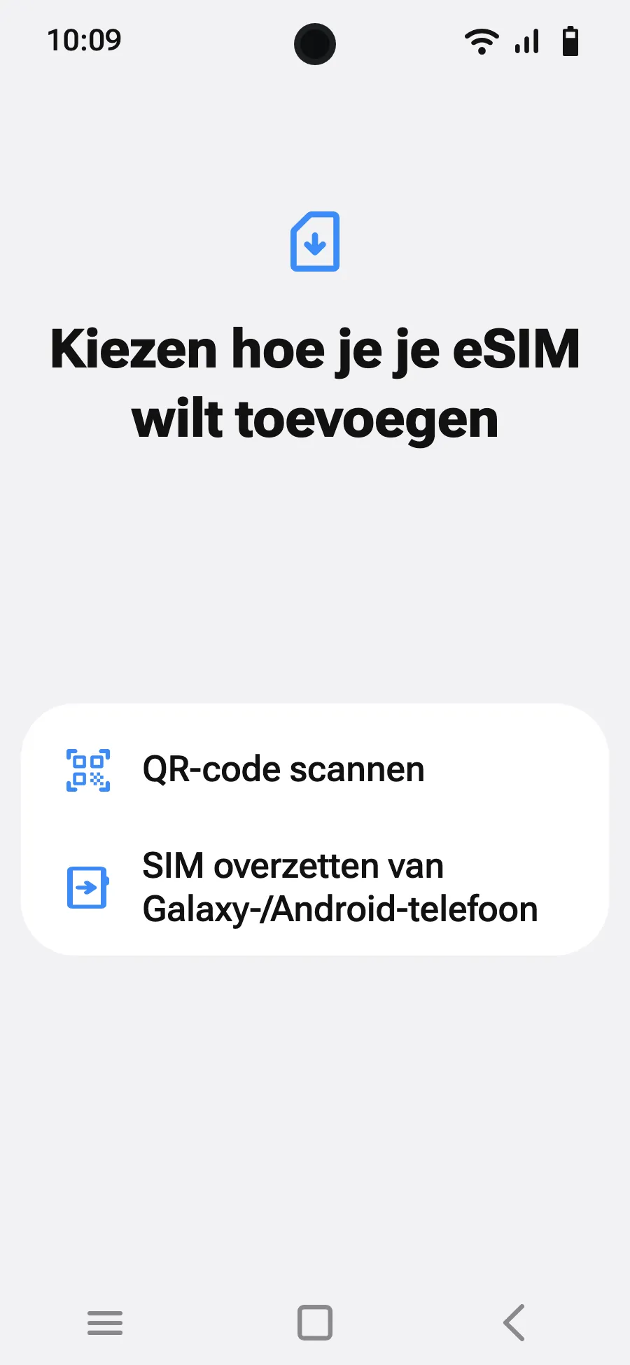 Kies ‘QR-code scannen’.