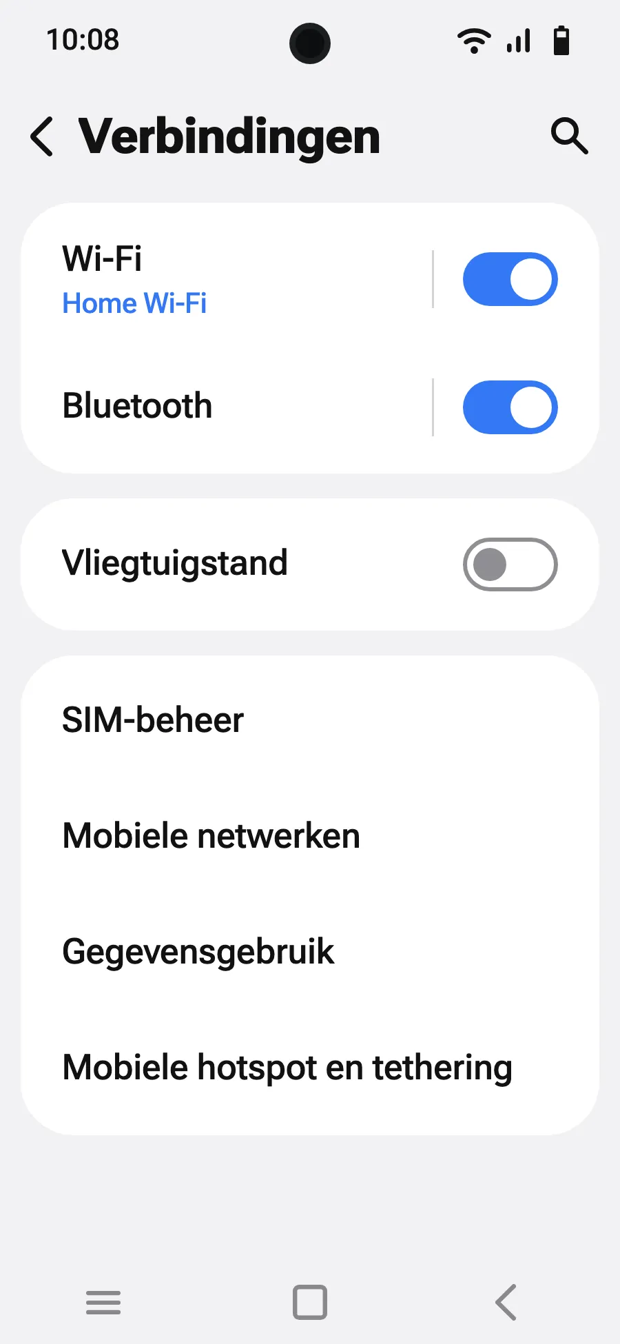 Tik op ‘SIM-beheer’.