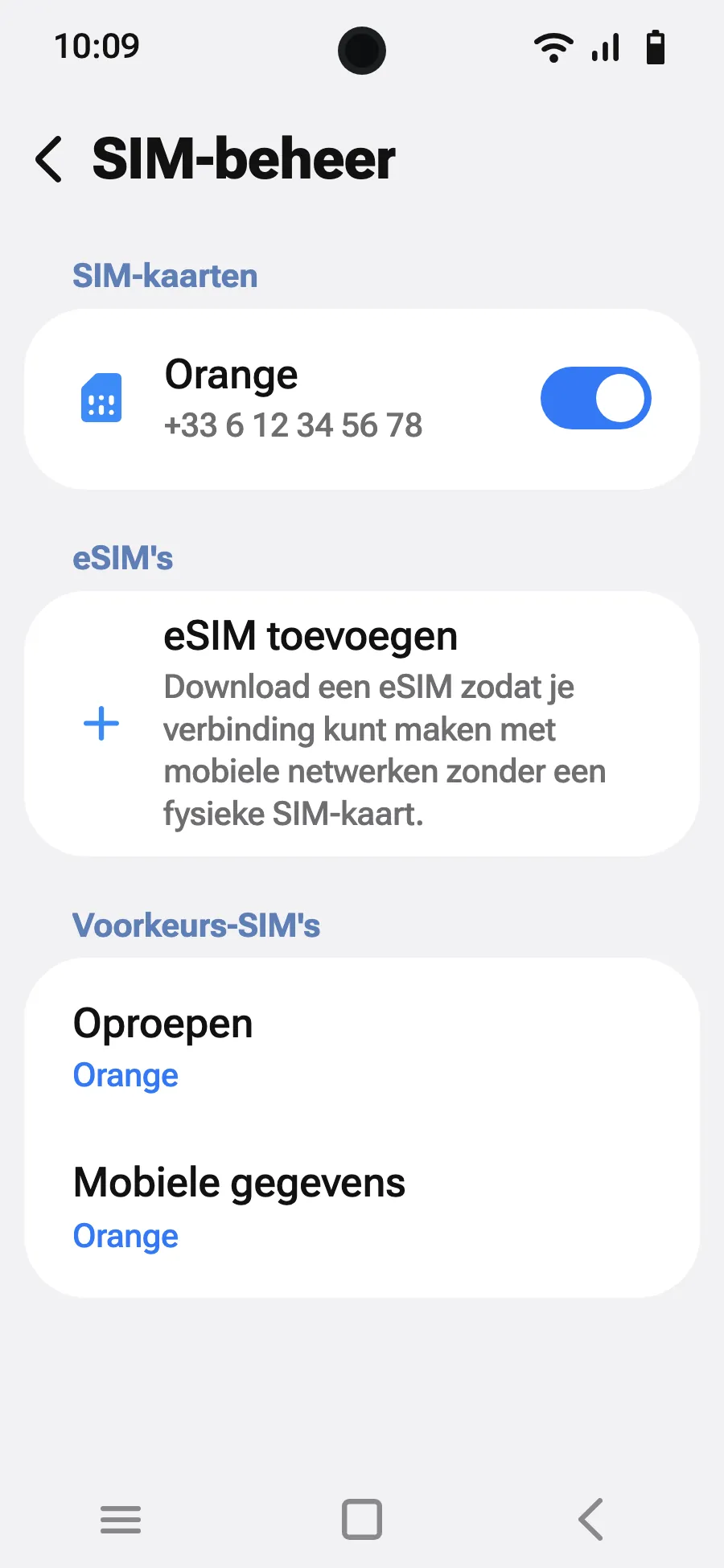 Tik op ‘eSIM toevoegen’.