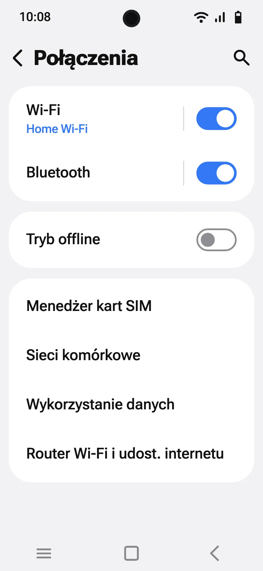 Stuknij „Menedżer kart SIM”.