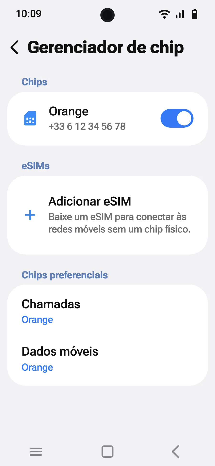 Toque em “Adicionar eSIM”.