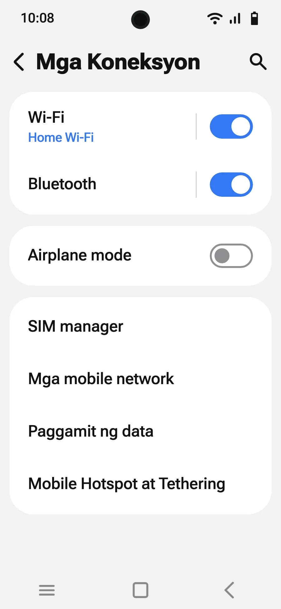 I-tap ang “SIM manager”.