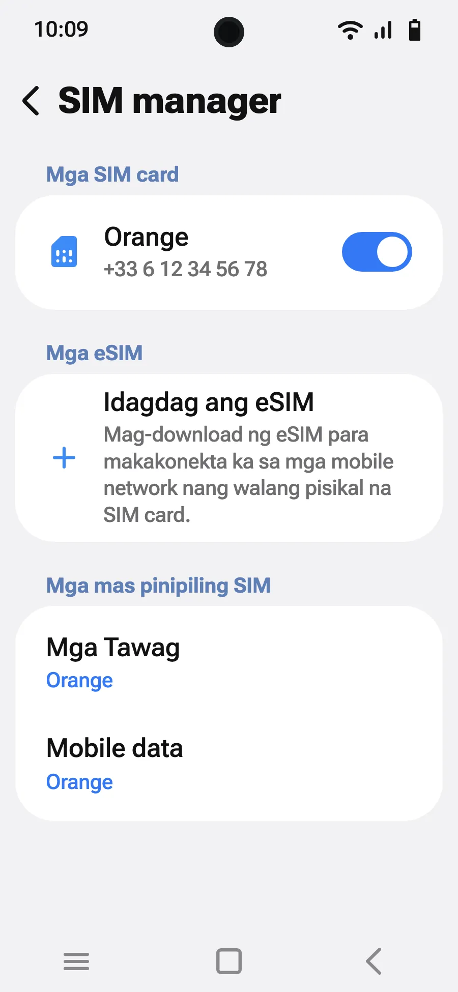 I-tap ang “Idagdag ang eSIM”.